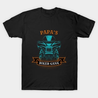 Papa's Biker Gang Father's Day T-Shirt